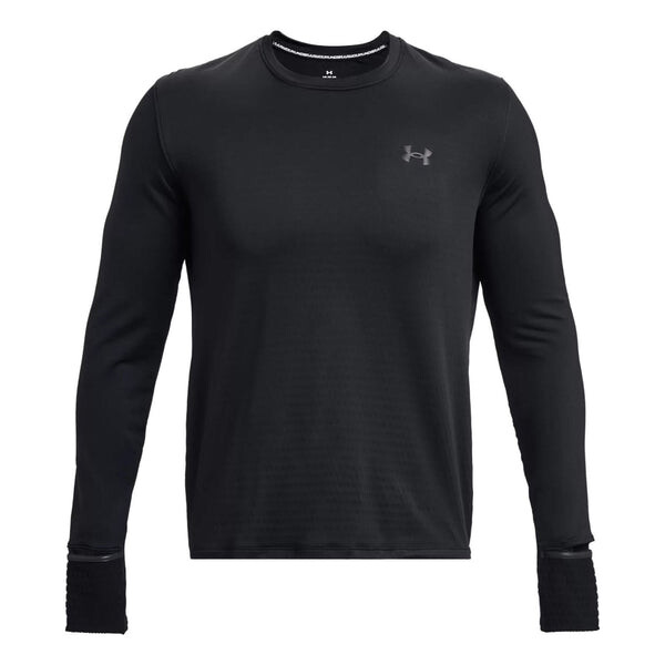 

Футболка qualifier long sleeve t-shirt 'black' Under Armour, черный