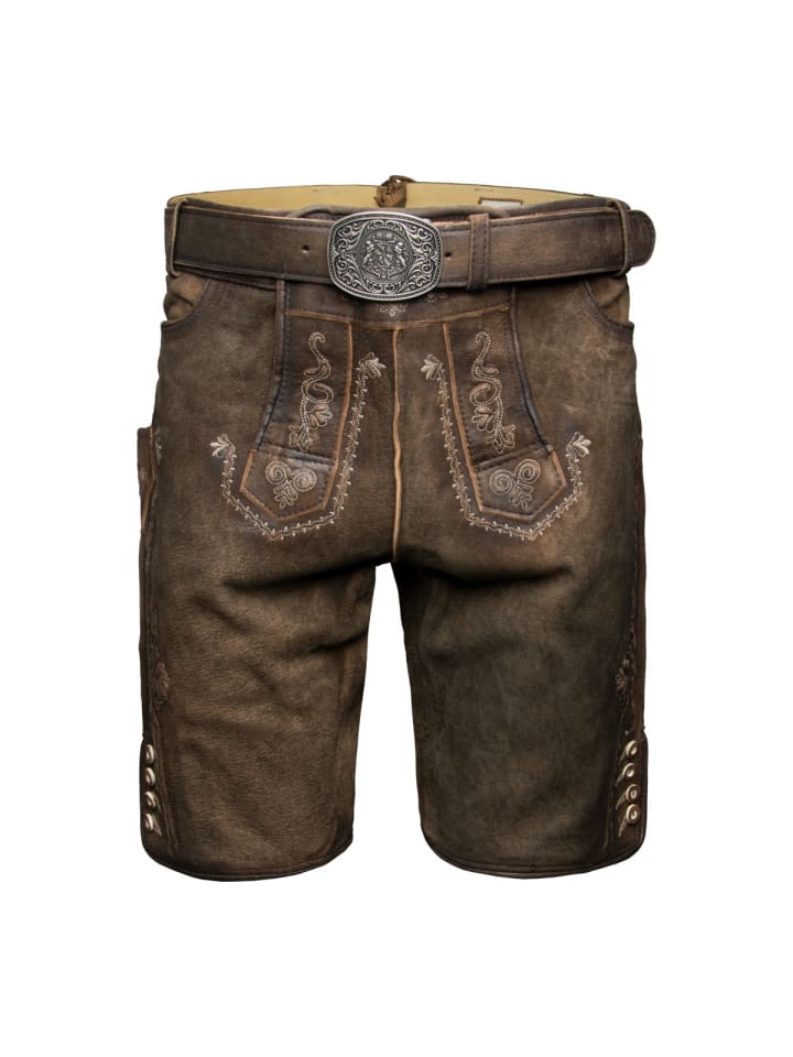 

Stockerpoint Кожаные брюки Georg темно-коричневого цвета