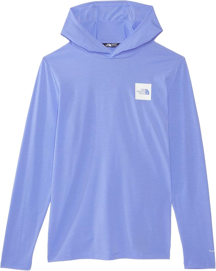 

Футболка The North Face Kids Teen Adventure Long Sleeve Hoodie—Graphic, цвет Virtual Blue