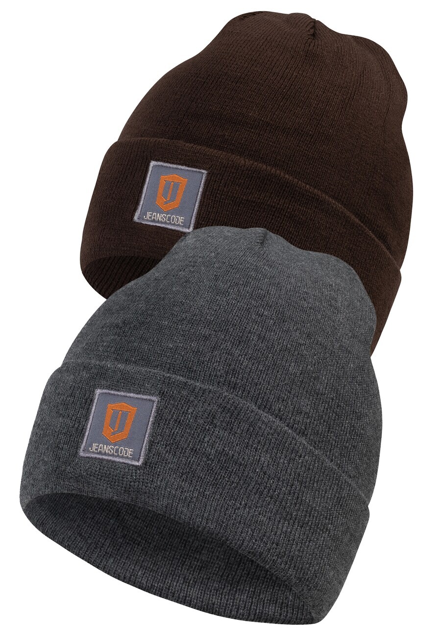 

Шапка INDICODE JEANS Beanie Vulcano, цвет Brown/Grey