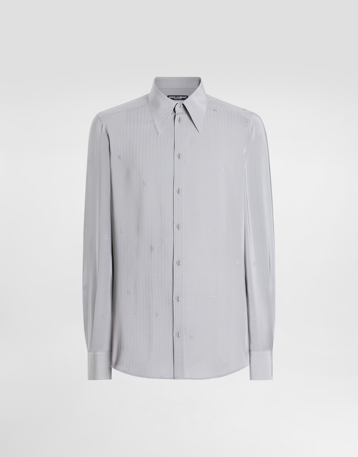 

Золотая рубашка из шелкового жаккарда DOLCE & GABBANA, серый