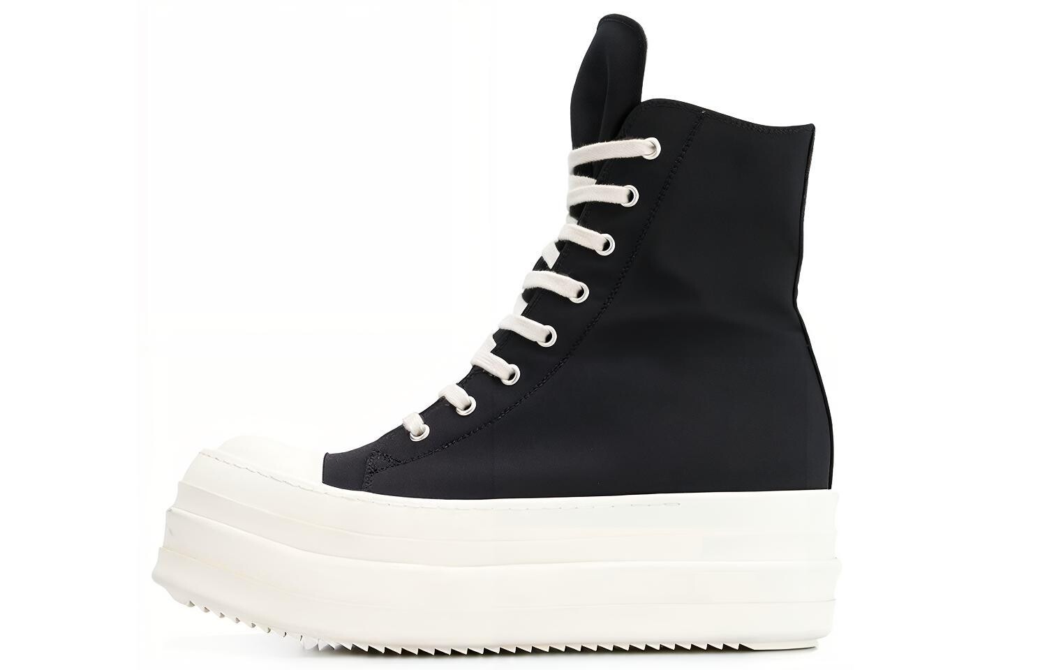 

Кроссовки Rick Owens Mega Bumper Leather, черные, молочные Rick Owens Drkshdw