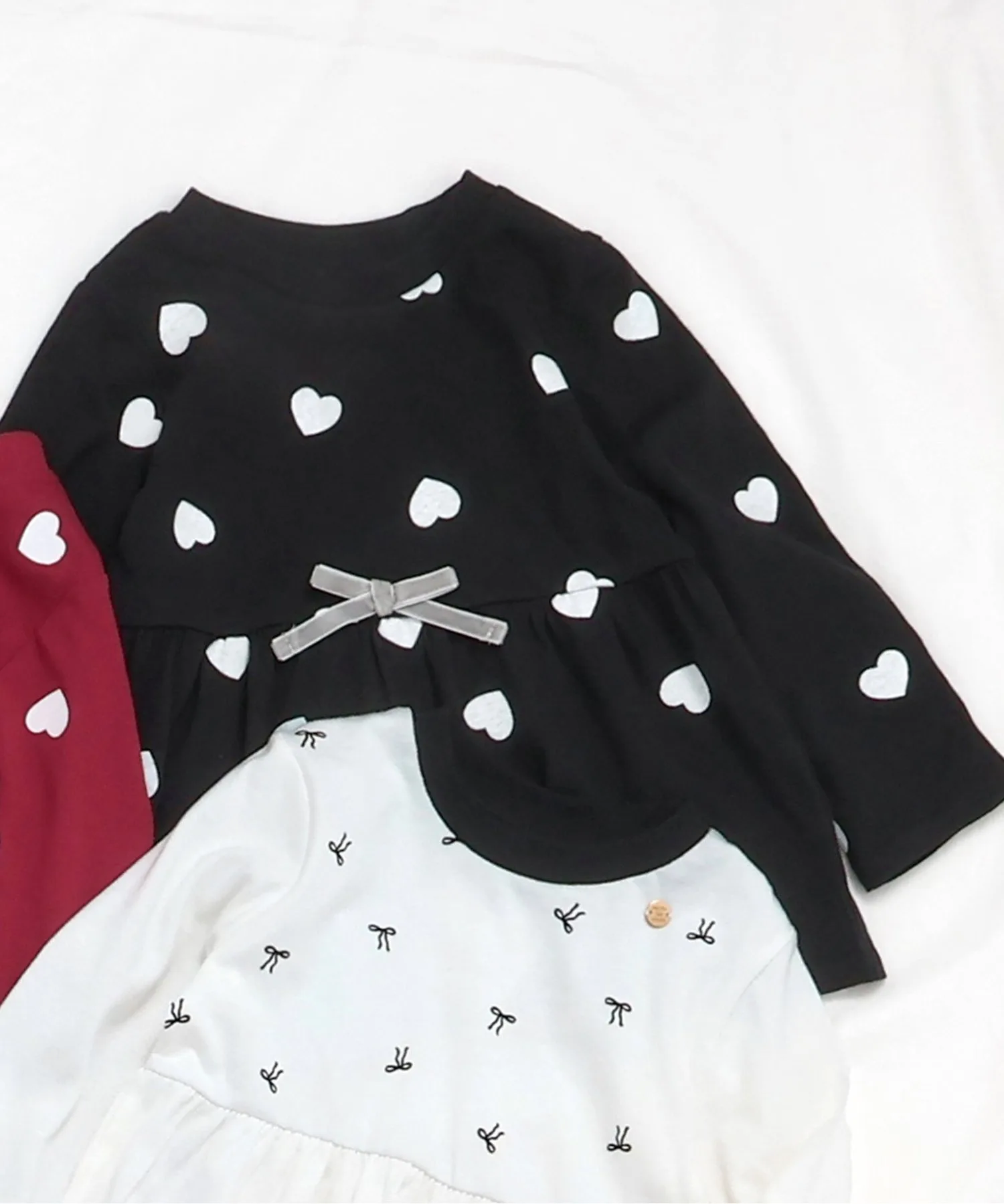 Детская футболка с длинным рукавом Peplum Flare 7days Style apres les cours черная