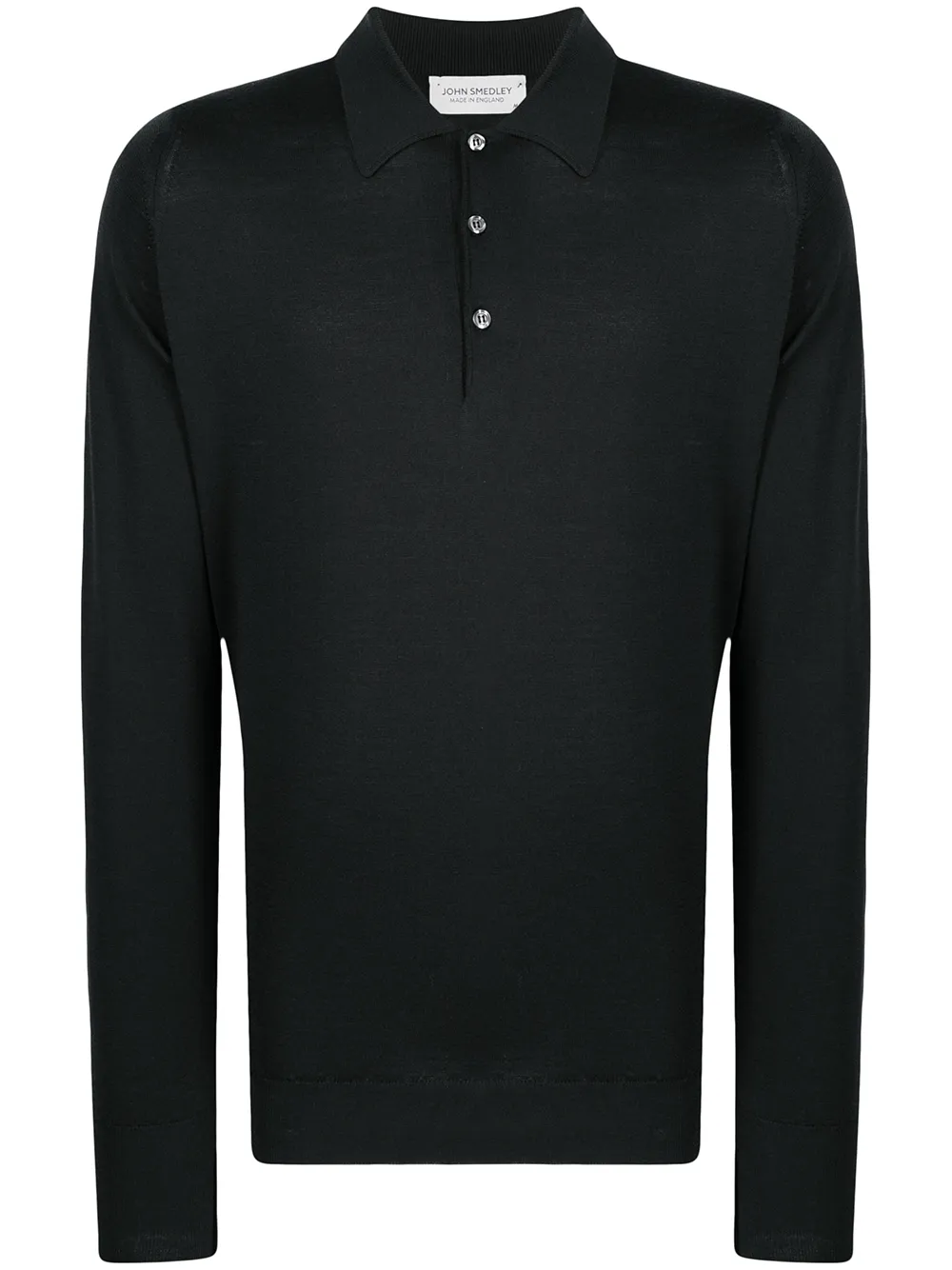 

Трикотажная рубашка поло с длинными рукавами John Smedley, черный