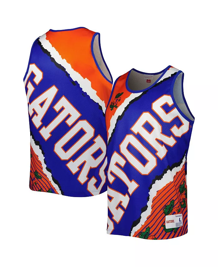 

Мужская майка Royal, Orange Florida Gators Jumbotron 2.0 с сублимационной печатью Mitchell & Ness