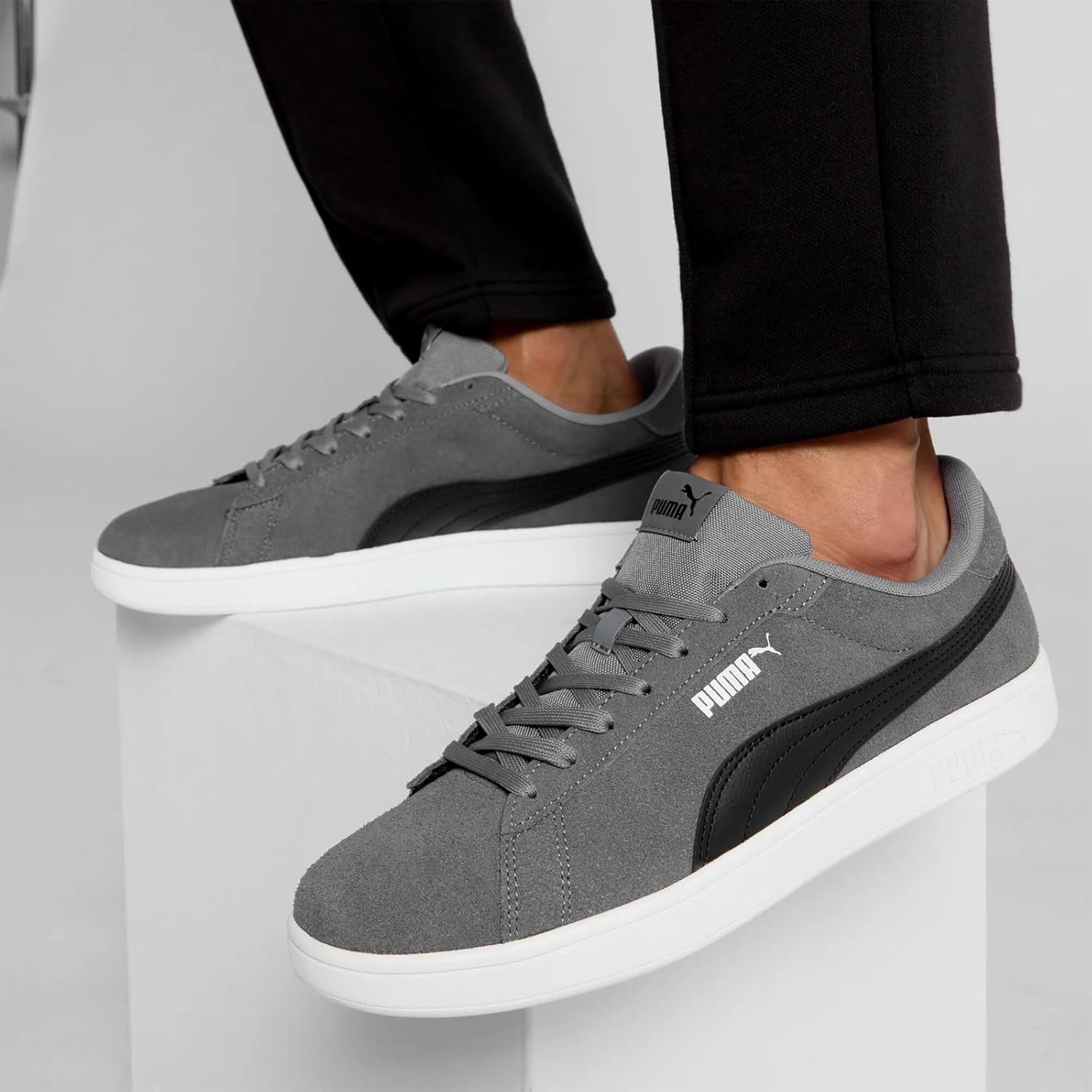 Кроссовки Puma Unisex-Adult Rbd Game Low, белый/черный/серый — фото 2