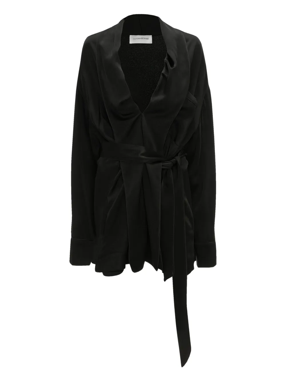 

Мини-платье с запахом VICTORIA BECKHAM, черный