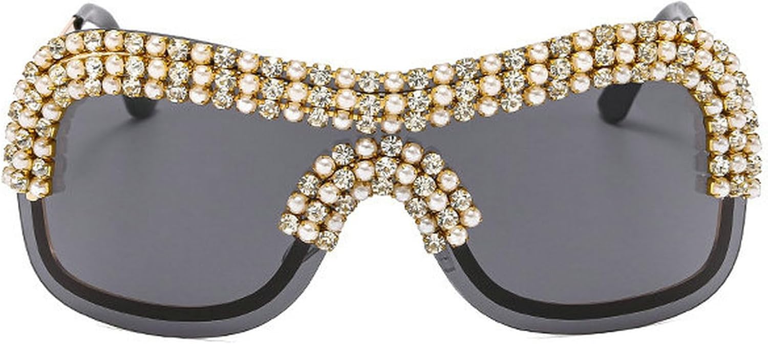 

COTIA Роскошные солнцезащитные очки большого размера с бриллиантовой цепочкой в ​​стиле Y2k, женские, без оправы, квадратные, винтажные, со стразами, в стиле панк, Black