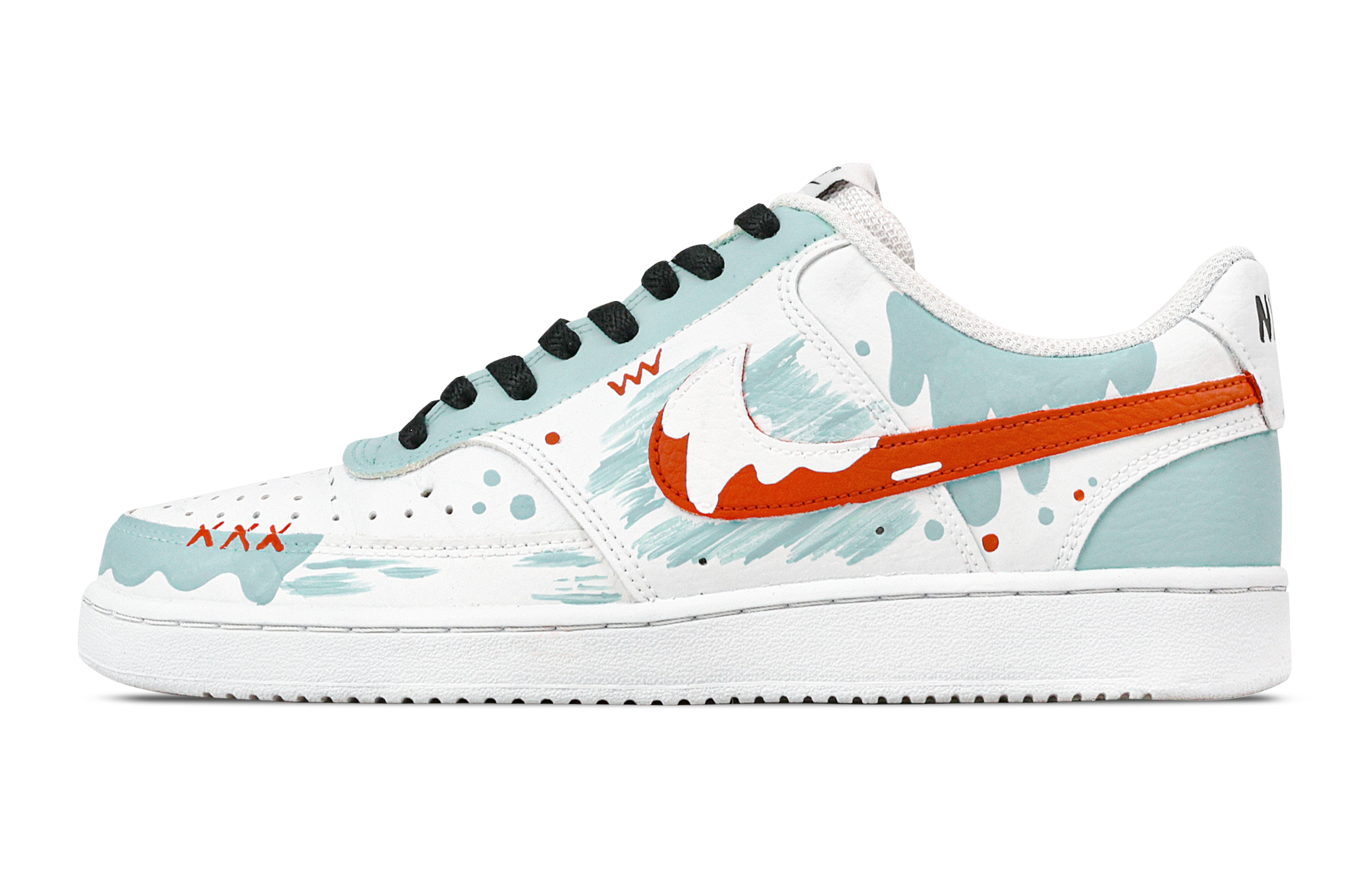 

Nike Кроссовки Court Vision 1 Relaxing Moment, износостойкие, низкие, для скейтбординга, мужские, голубые