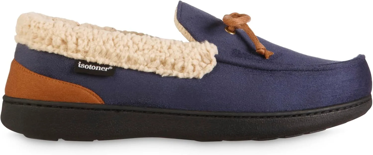 

Мужские тапочки Isotoner Indoor/Outdoor Slip-on Vincent из микрофибры с эффектом памяти, синий