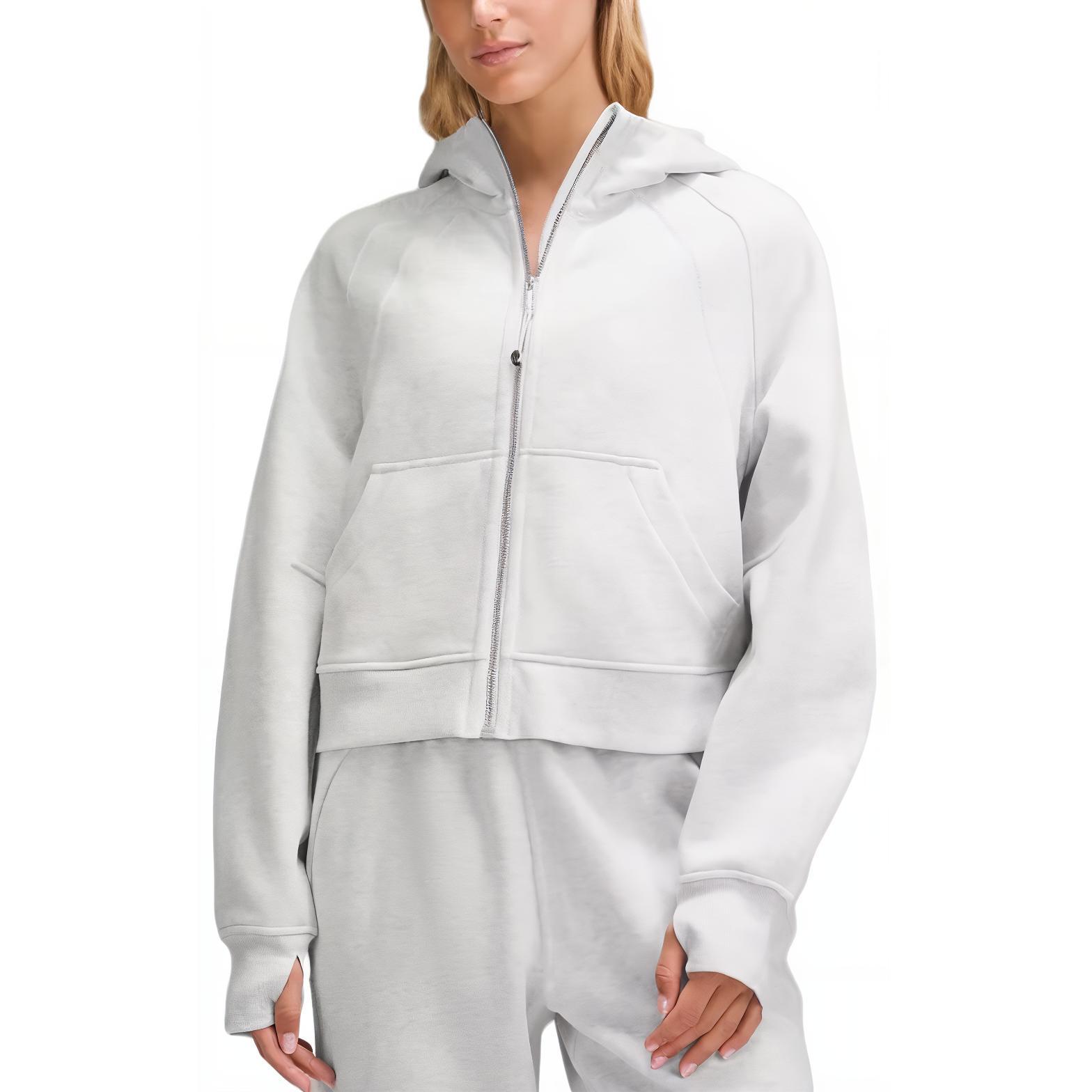 

Кроп-пальто Scuba Series Lululemon, super светло-серый/hcug