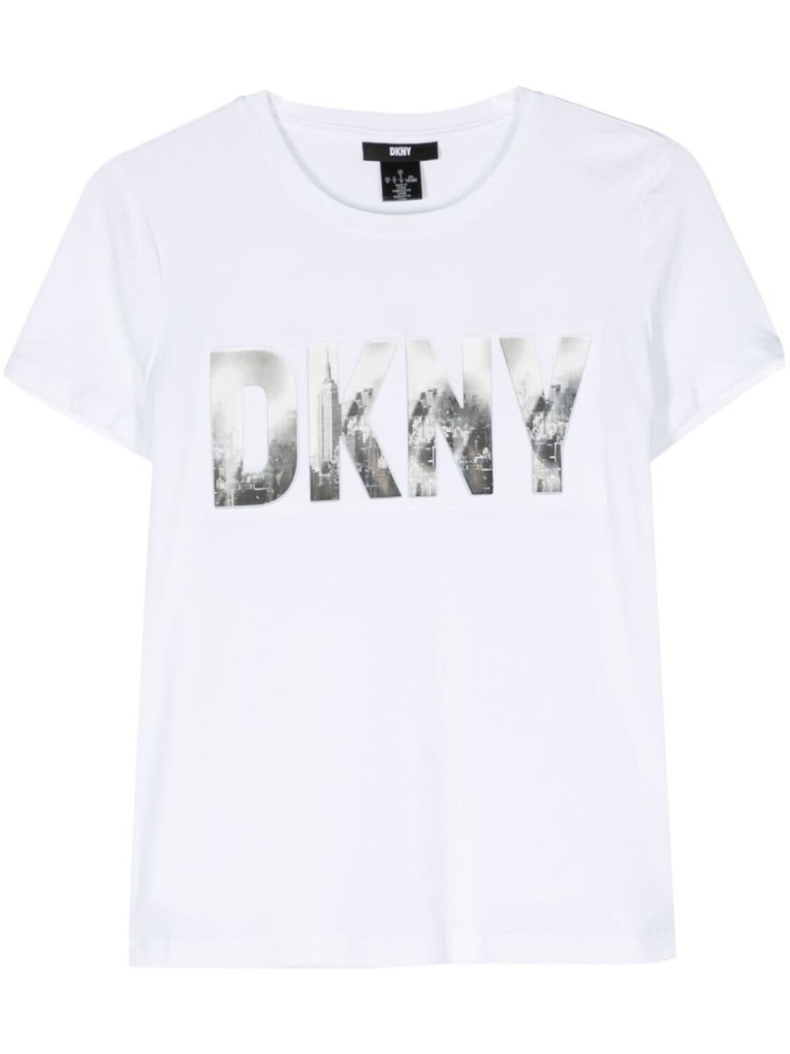 

DKNY футболка с тисненым логотипом, белый