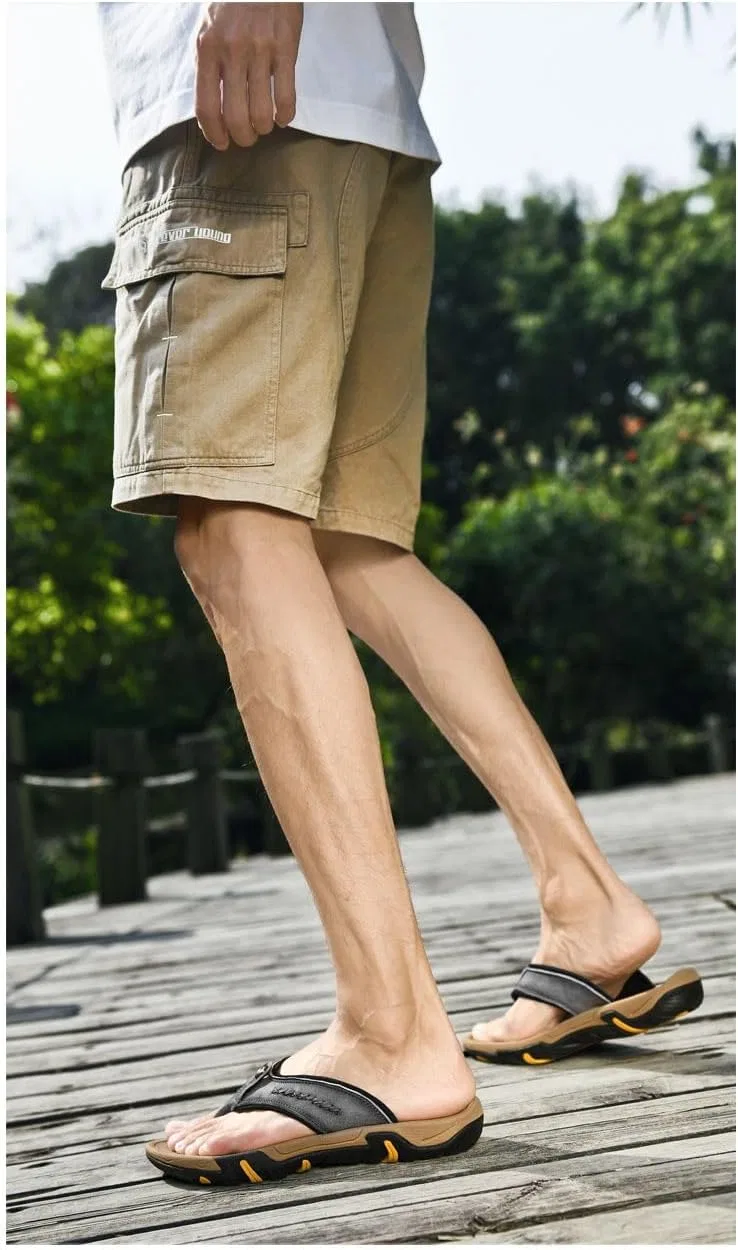 Сандалии Вьетнамки Resistenti All'Abbigliamento Da Uomo, Flip Da Spiaggia Casual E Versatile DUOMIYX, Gray — фото 2