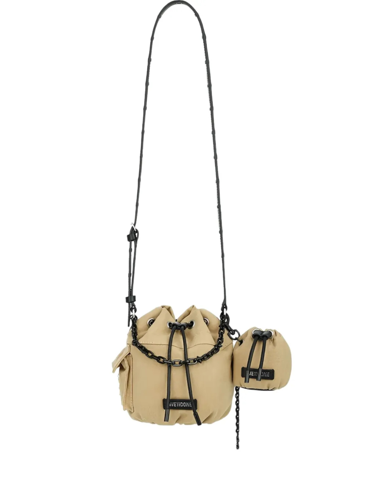 

Сумка We11done Dumpling mini bag, нейтральный