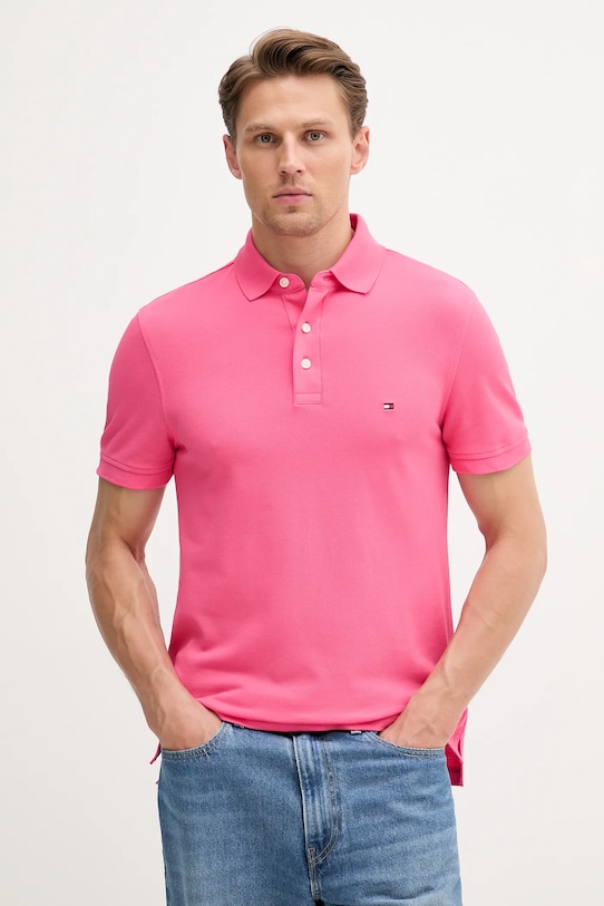 

Поло Tommy Hilfiger, розовый