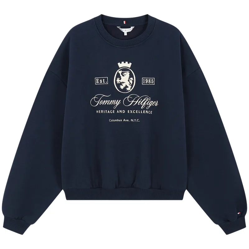 Свитшот женский Tommy Hilfiger, темно-синий C1G
