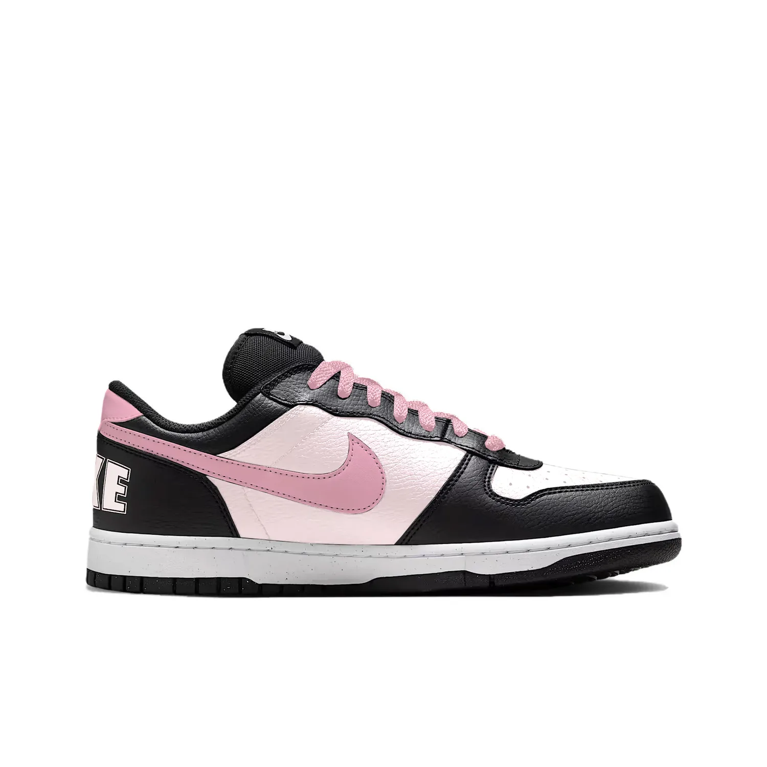 Nike Big Lunar Post, Strawberry Berry Coverage Low top Skateboard Shoes, мужские, черный и розовый — фото 3