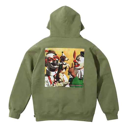 Толстовка x butthole surfers hooded sweatshirt 'olive green yellow' Supreme, зеленый — фото 2