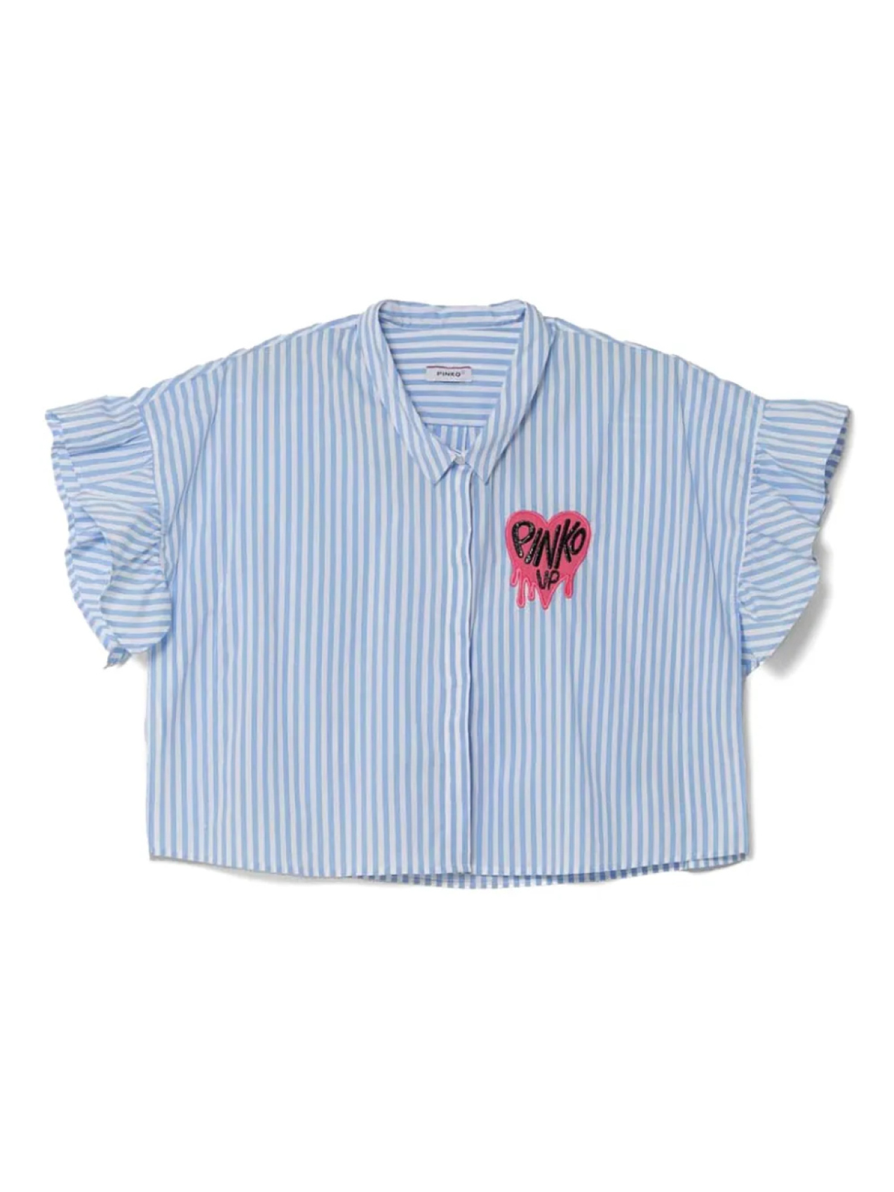 

Полосатая блузка Pinko Kids, синий