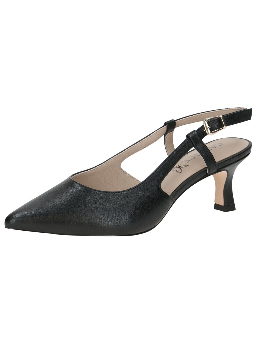 Туфли-лодочки с открытой пяткой CAPRICE, Black