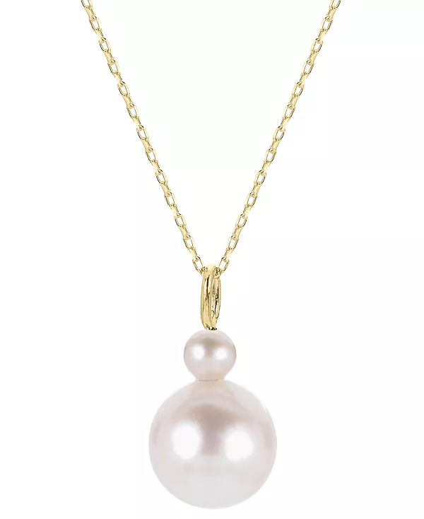 

Ожерелье с подвеской из культивированного пресноводного жемчуга (4 мм х 9 мм) из 10-каратного желтого золота, 18 дюймов + 2-дюймовый удлинитель Macy'S, gold