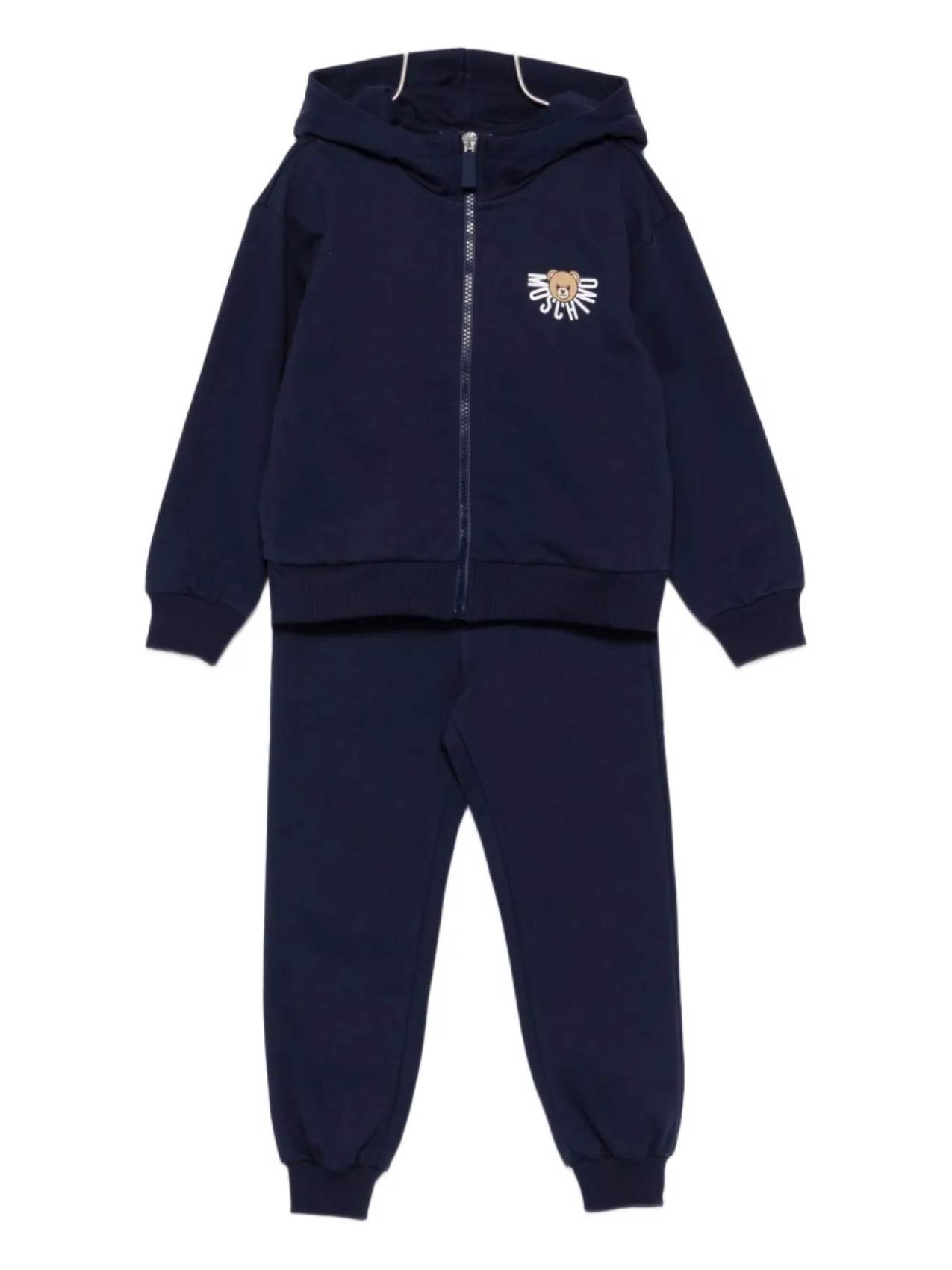 

Moschino Kids спортивный костюм с принтом Тедди, синий