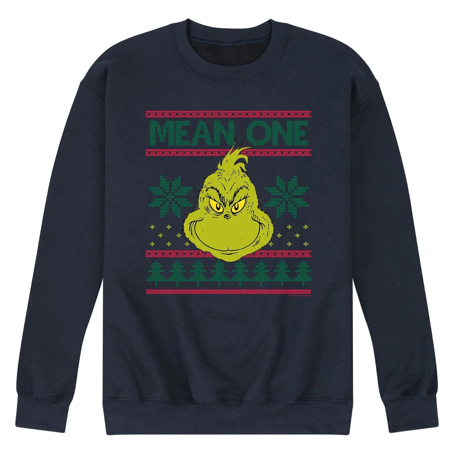 

Мужской свитшот Dr. Suess The Grinch Mean One Licensed Character
