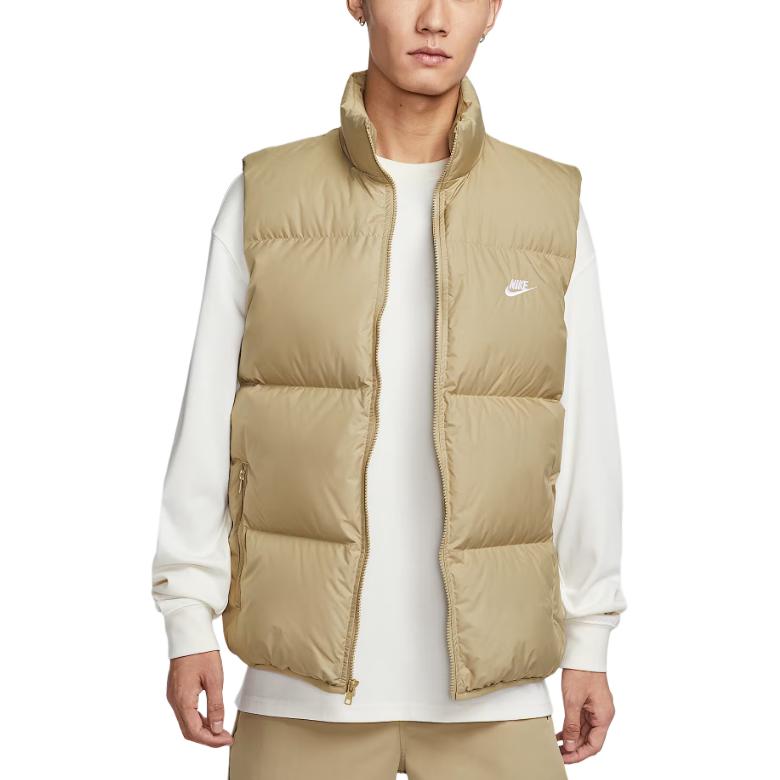

Nike Спортивная жилетка с пуховым утеплителем мужская, Parachute Beige/White