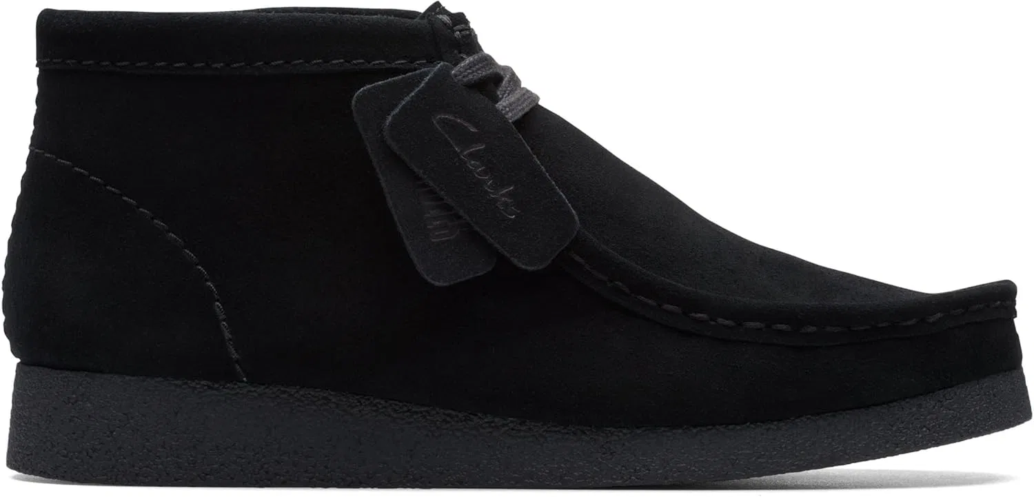 Мужские замшевые ботинки Clarks Originals Wallabee Evo, Black (Black Suede)