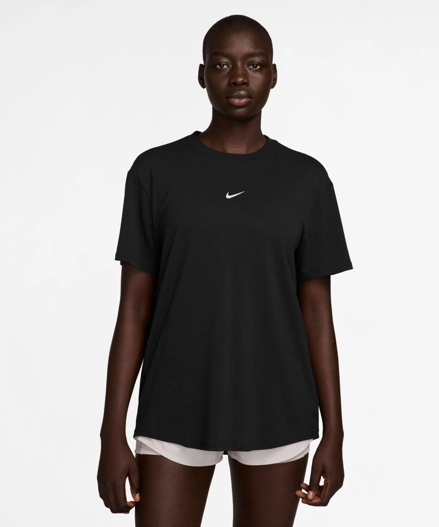 Женский топ Nike One Relaxed DF S/S черный