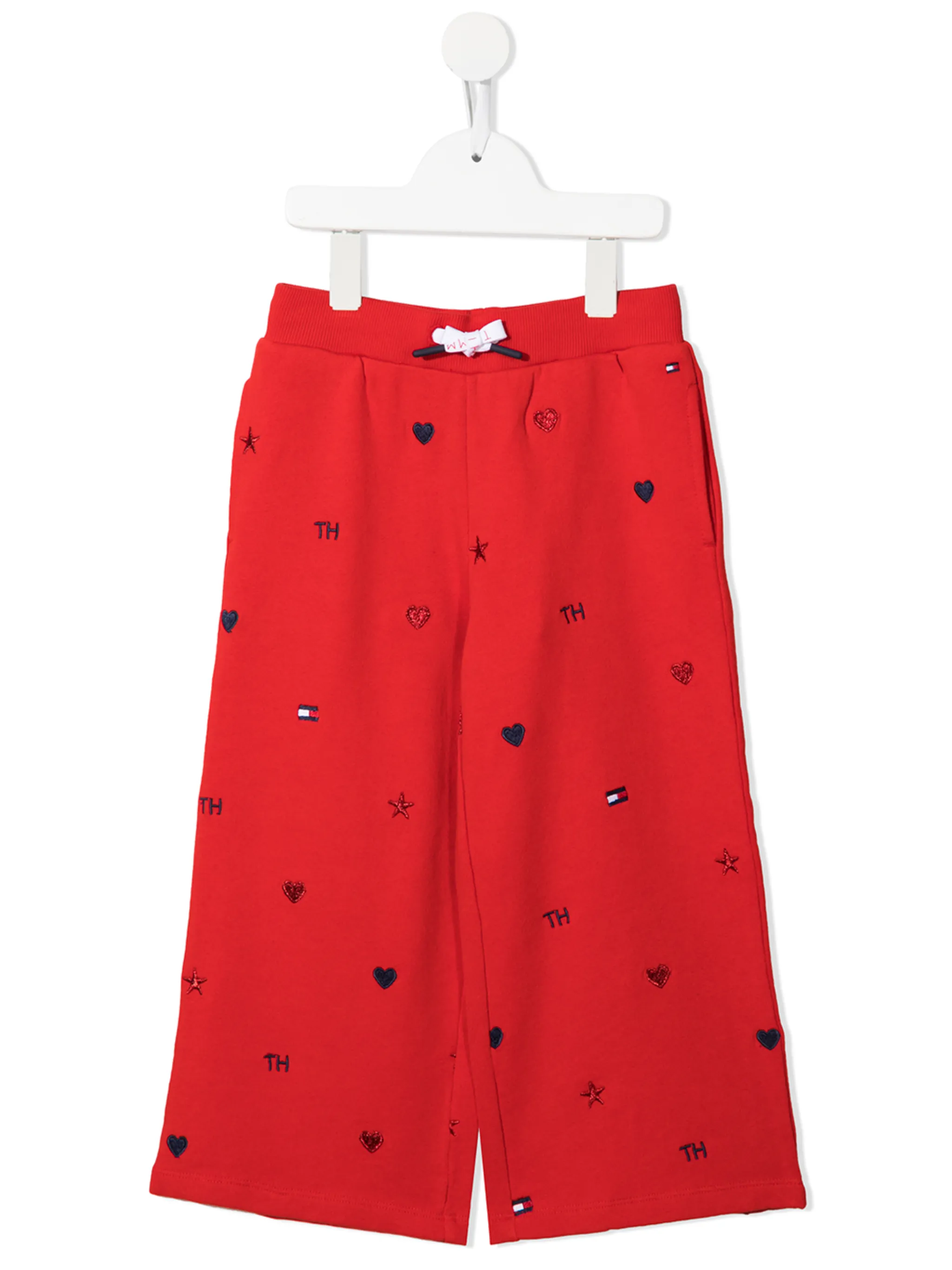 

Укороченные брюки широкого кроя Tommy Hilfiger Junior, красный