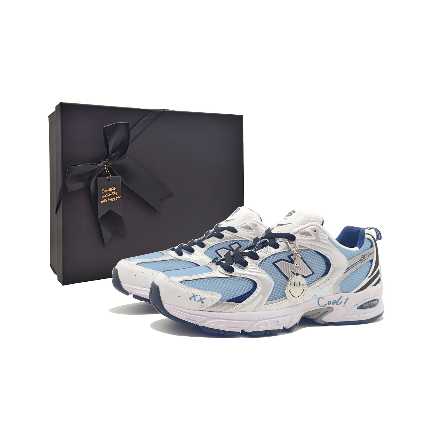 

New Balance Кроссовки для бега NB 530 Cushioning Abrasion Resistant Breathable низкие унисекс Blue Silver