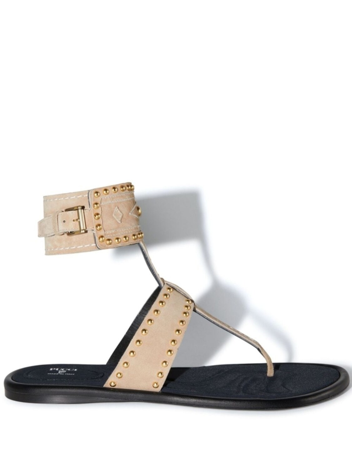 PUCCI сандалии Emilia с заклепками, коричневый