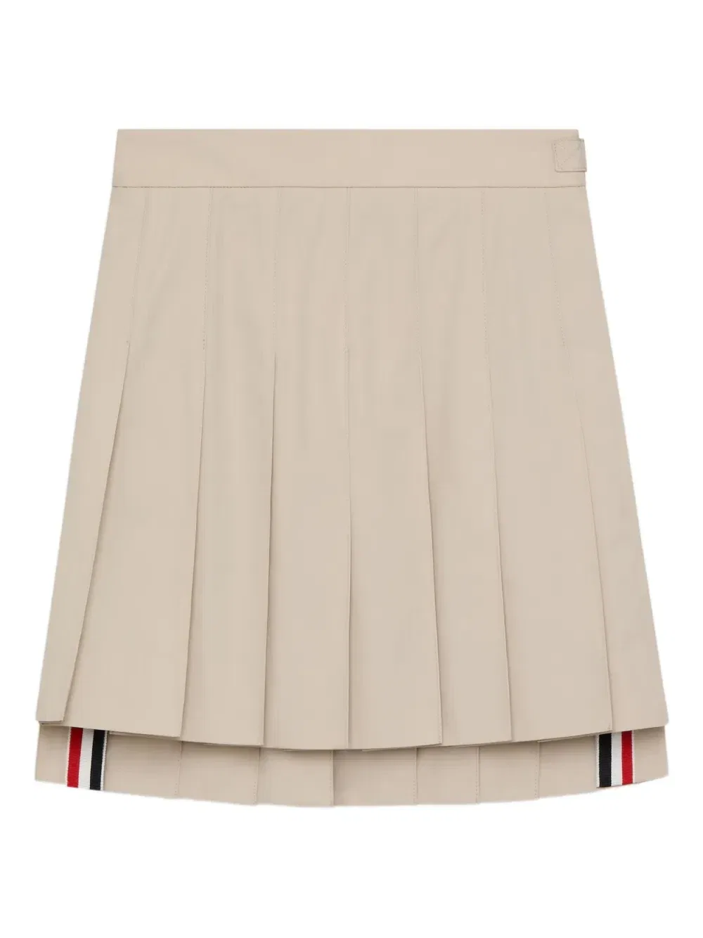 Плиссированная юбка Thom Browne Kids, бежевый