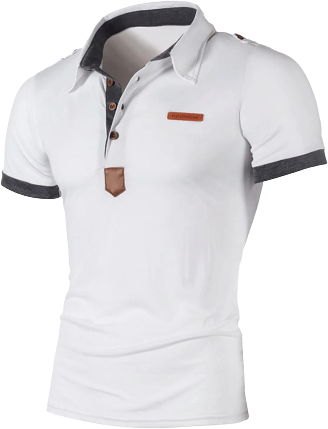 Футболка для мужчин Slim Fit, летняя, с коротким рукавом