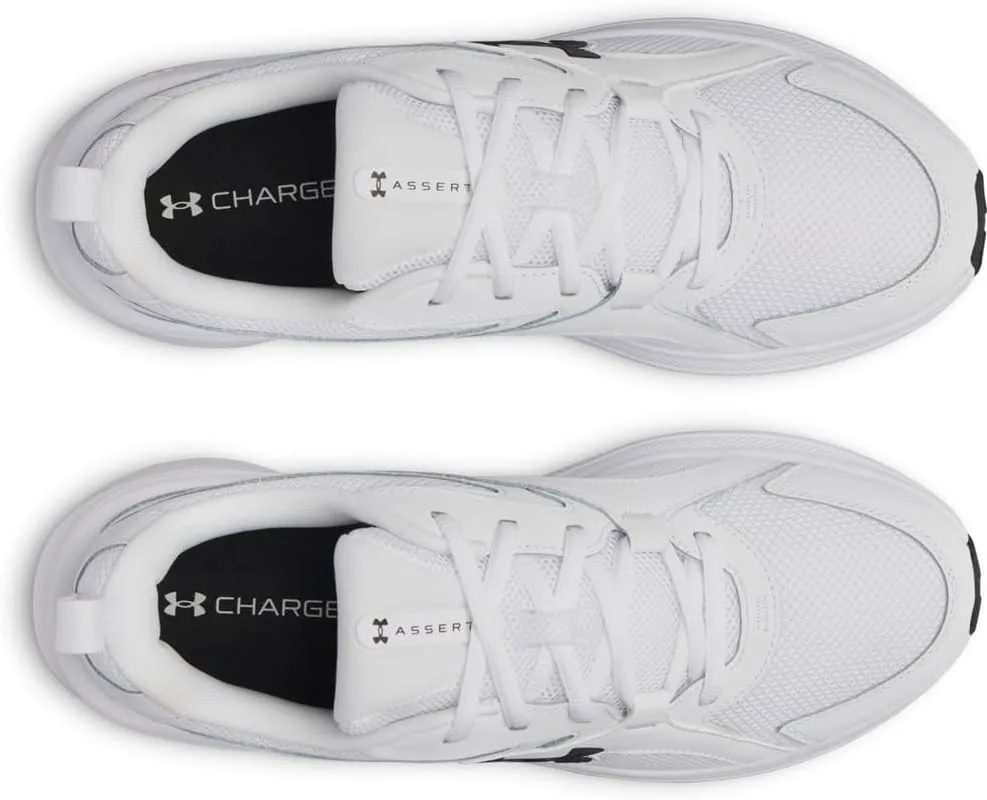 Мужские кроссовки Under Armour Charged Assert 11, белый/черный — фото 4