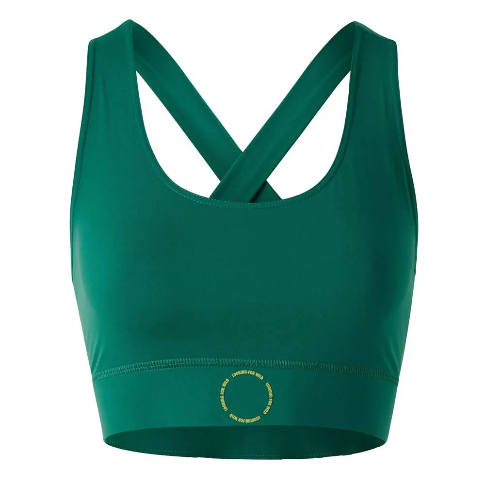 

Спортивный бюстгальтер Looking For Wild Annita sports bra, зеленый