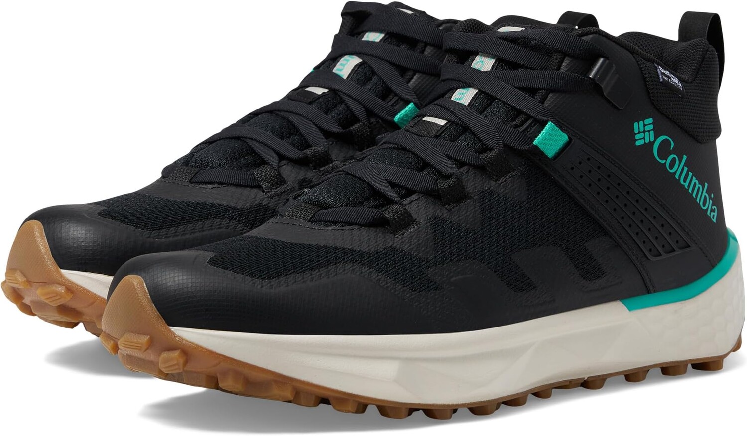 

Походная обувь Facet 75 Mid Outdry Columbia, цвет Black/Bright Aqua