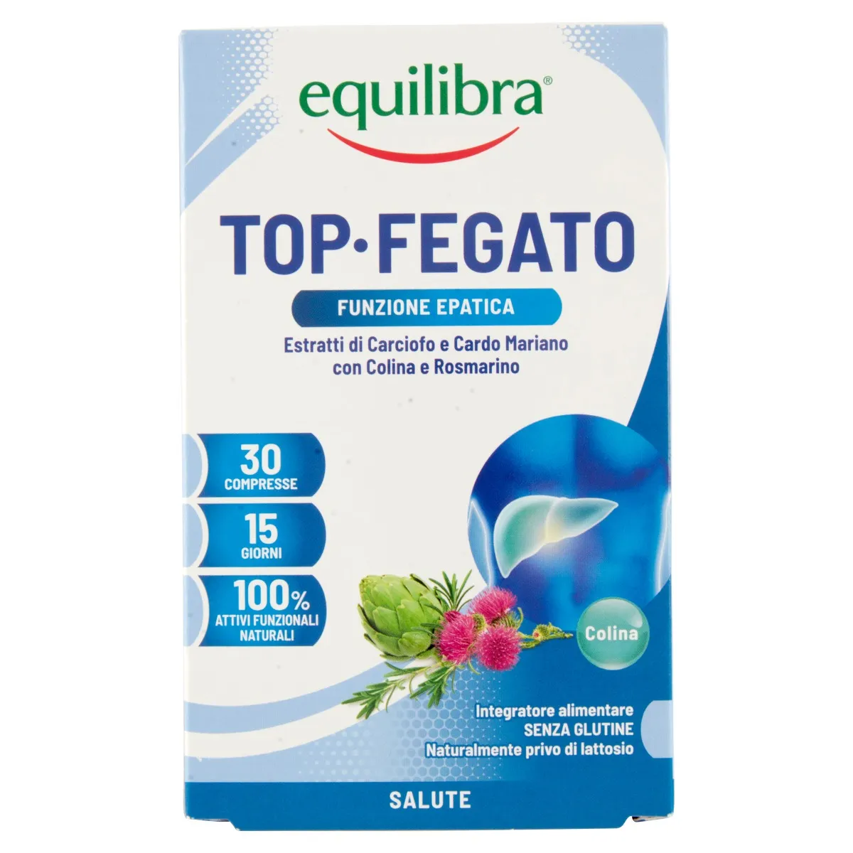 

Equilibra Top Liver с алоэ, 30 таблеток, добавка для здоровья печени