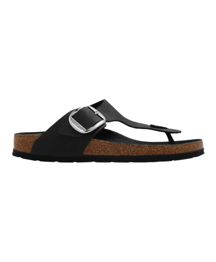 Шлепанцы Giza с большой пряжкой Birkenstock, черный