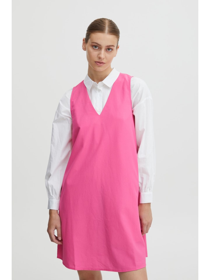 

Короткое платье ICHI A-Linien-Kleid IXVICTORIA DR 20117091 Schickes Kleid, розовый