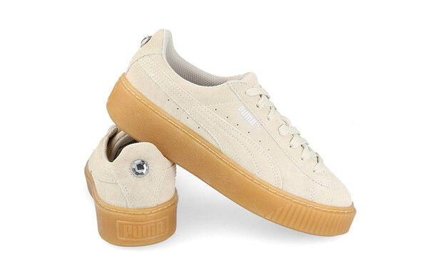 Кроссовки platform jewel sneakers beige/white Puma, белый — фото 4