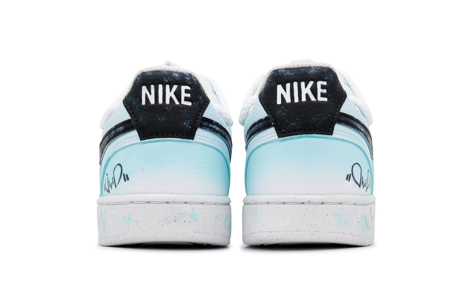 

Кроссовки для скейтборда Court Vision женские низкие, цвет синий/белый, черный Nike