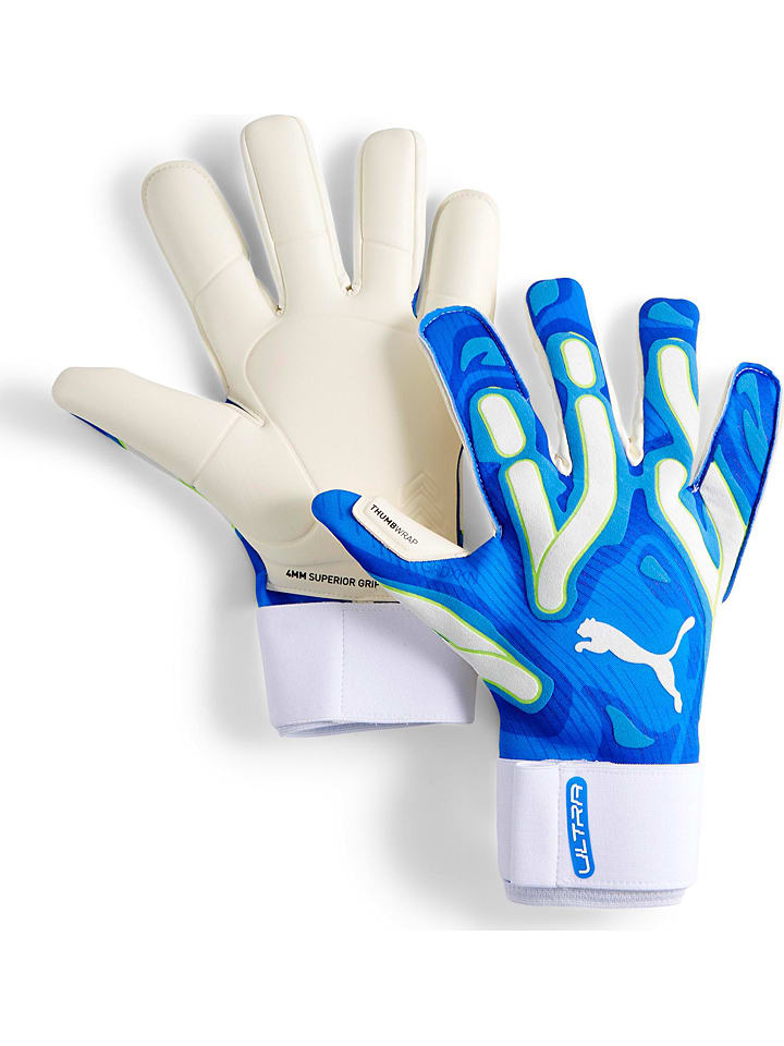 

Puma Вратарские перчатки "Ultra Ultimate Hybrid" бело-синего цвета