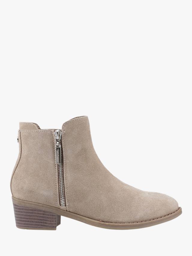Ботинки Ingrid Zip Suede до щиколотки Hush Puppies, Taupe