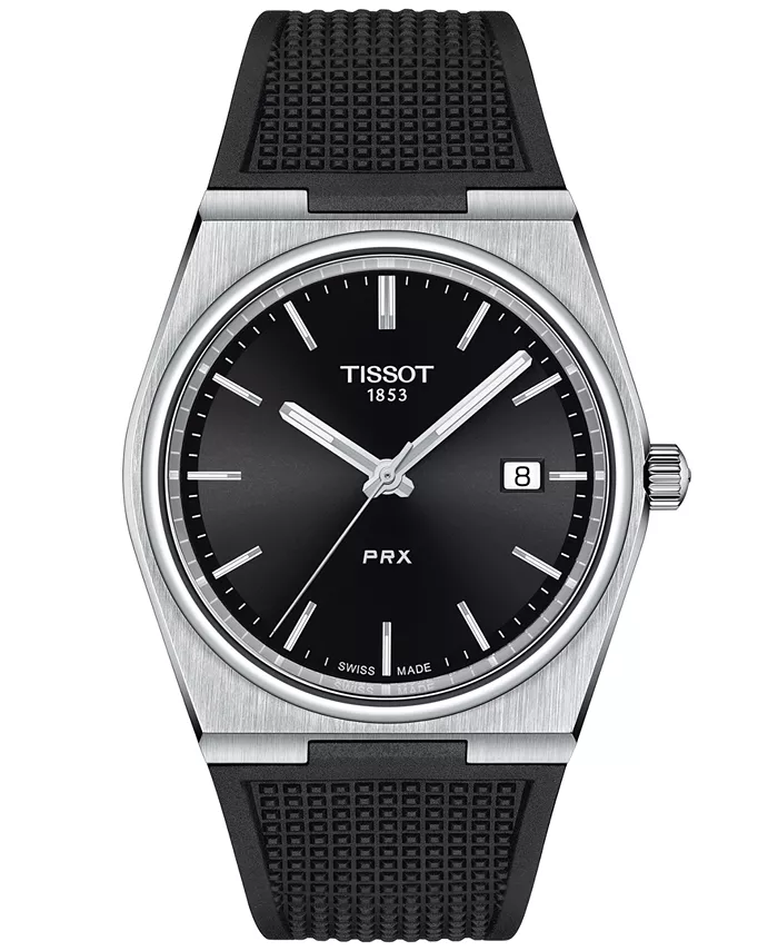 

Мужские часы Swiss PRX с черным резиновым ремешком, 40 мм Tissot