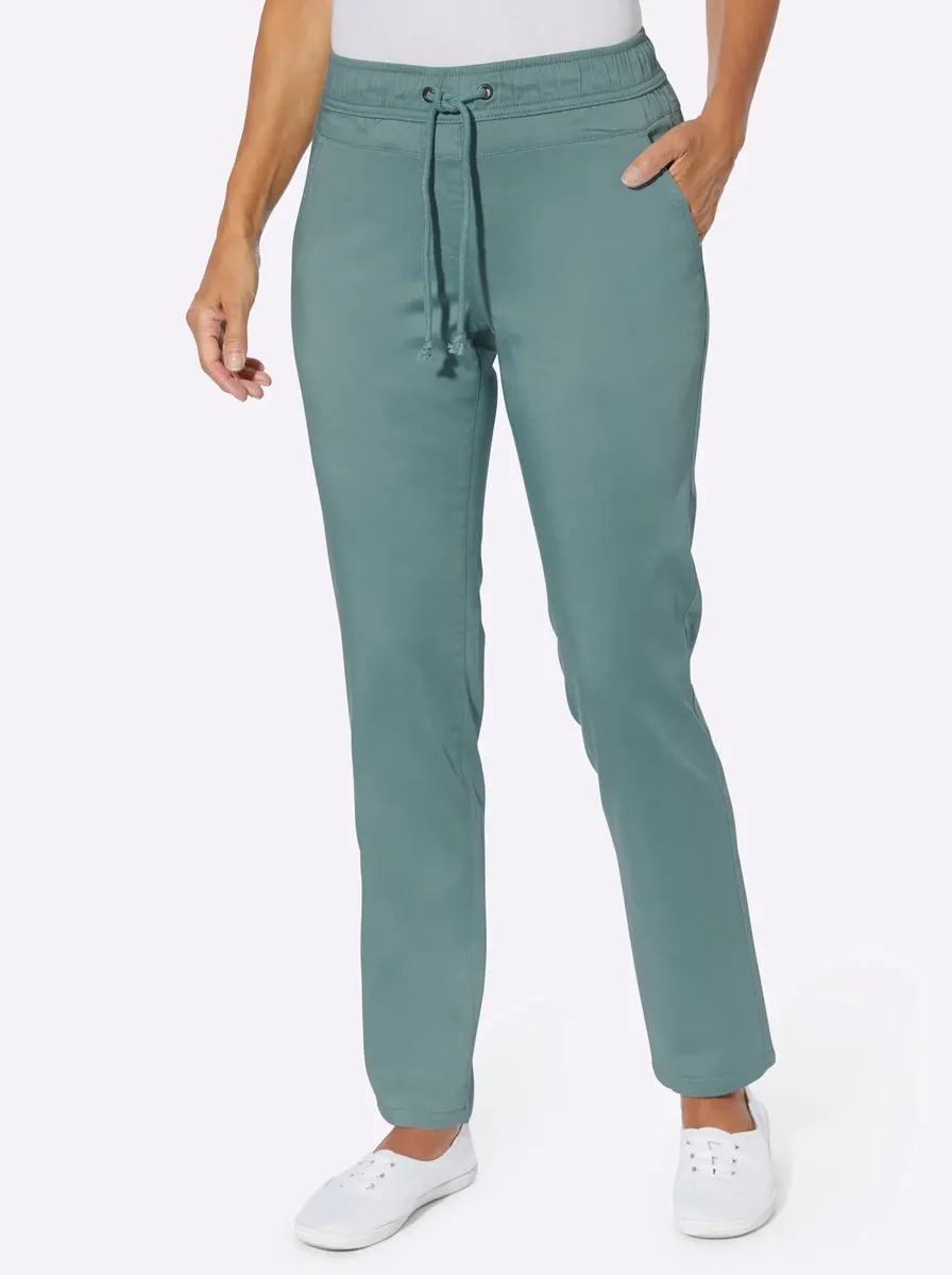 

Брюки без застежки Classic Basics, цвет Jade