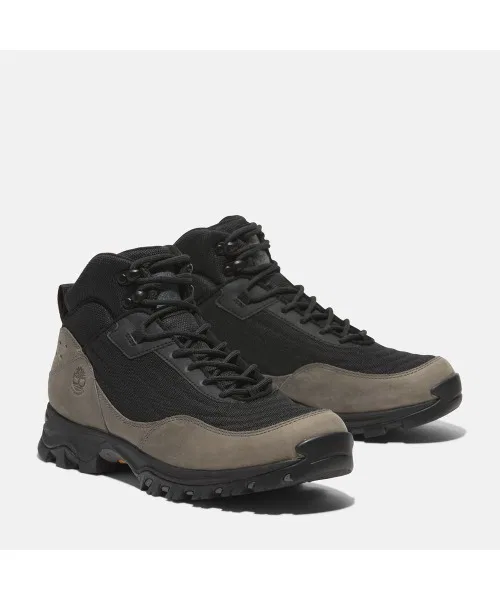 Ботинки для хайкинга водонепроницаемые Madsen Mid бренд Timberland чёрно-серые — фото 3