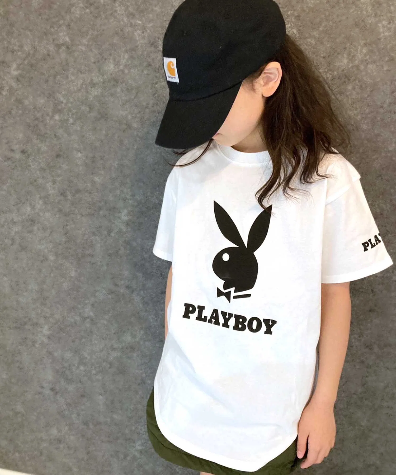 Детская футболка PLAYBOY с логотипом THE CASUAL белая