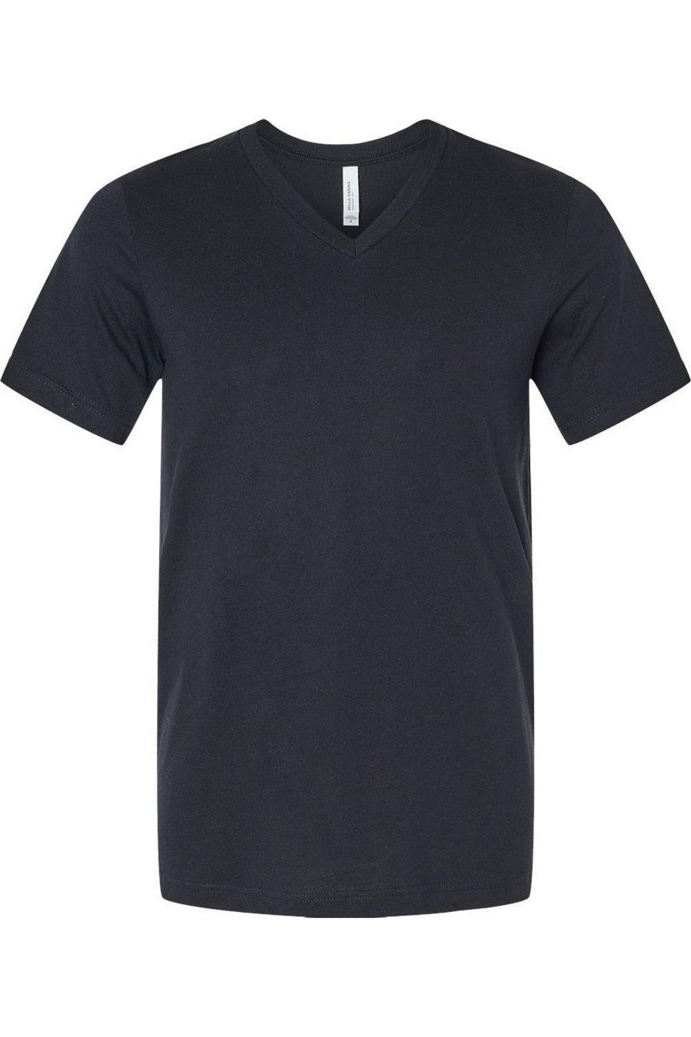 

Футболка BELLA + CANVAS Heather CVC с V-образным вырезом, цвет solid black blend
